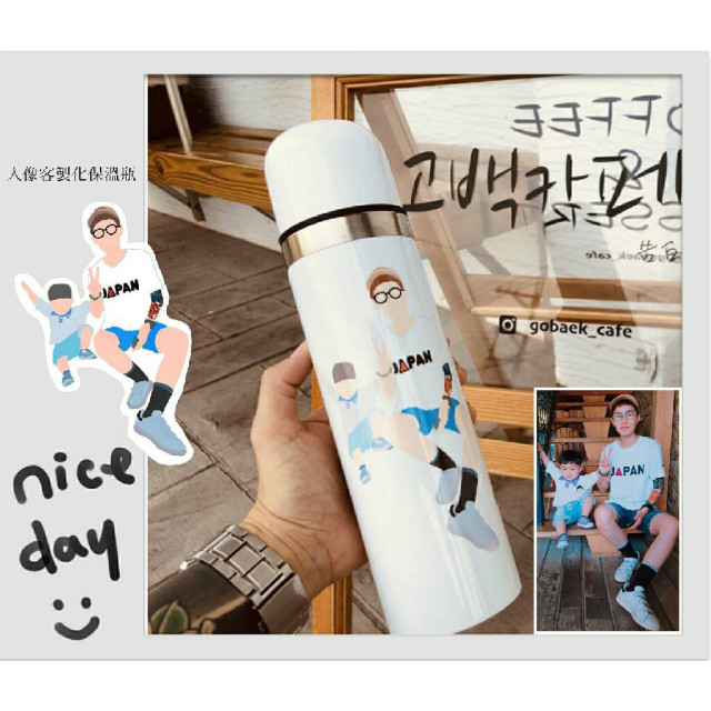 客製化親子手繪保溫瓶｜將與孩子的回憶化成每天握在手裡的溫度