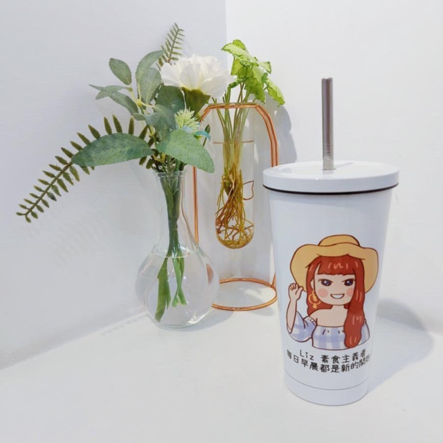 專屬風格人像錐形保溫瓶｜把最美的自己，變成每天都能帶著走的溫度紀念