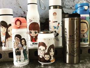 那一天的微笑，成了每天的陪伴｜插畫保溫瓶，保存屬於你的回憶