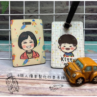 【行李吊牌下單專區】客製化人像紀念掛牌｜婚禮禮物・情侶收藏・旅行標籤