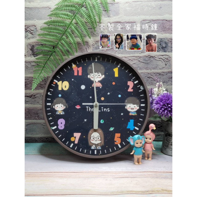 幸福從時間開始｜小朋友學習用全家福人像客製化時鐘
