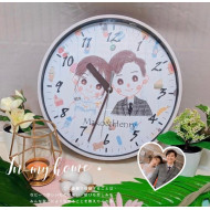 在時間裡重溫愛的模樣｜婚紗照客製化人像時鐘