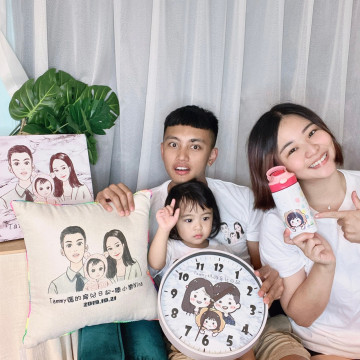 全家人再一起就是幸福｜小三口幸福人像客製化時