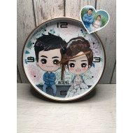 天啊！是婚紗照做成的浪漫時鐘 💍 人像客製化婚紗掛鐘