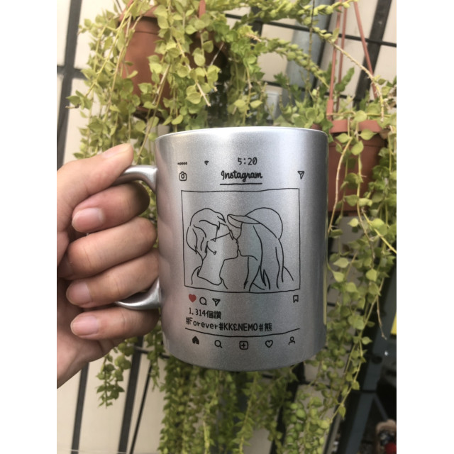 我們的愛情被畫成了線條 客製情侶插畫馬克杯｜紀念每一個心動瞬間
