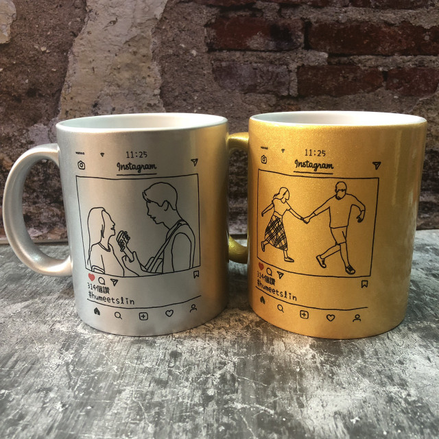 我們的愛情被畫成了線條 客製情侶插畫馬克杯｜紀念每一個心動瞬間