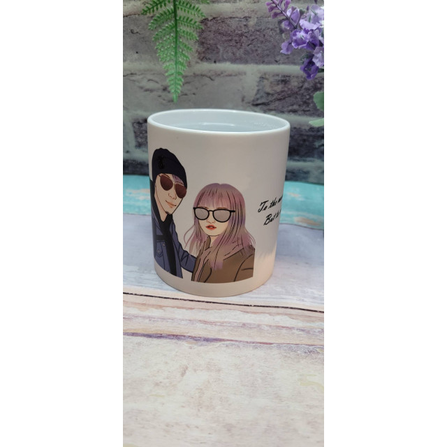 情侶旅行插畫變色杯紀念款 把愛的回憶變成每天能看見的溫度