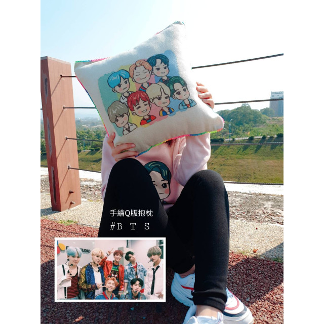 追星Q版手繪抱枕｜讓喜歡的他更靠近一點 💜