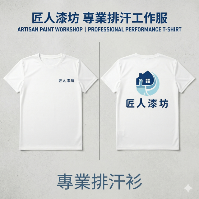 【成功案例】匠人漆坊－專業職人戰袍｜極致排汗 T 恤｜台中團體服客製