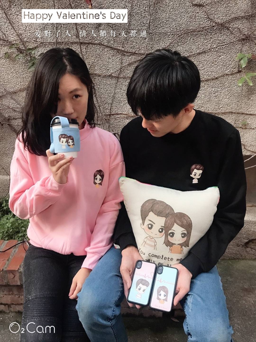 MiniGarden 客製情侶服飾組 手繪頭像情境照