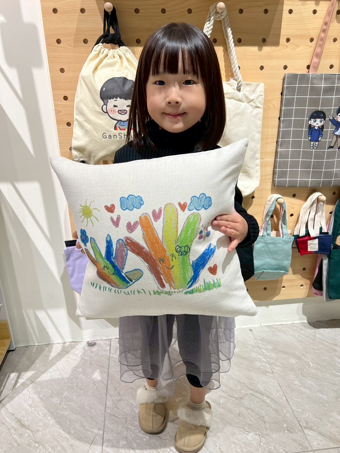 台中DIY成品展示-客製化抱枕製作完成