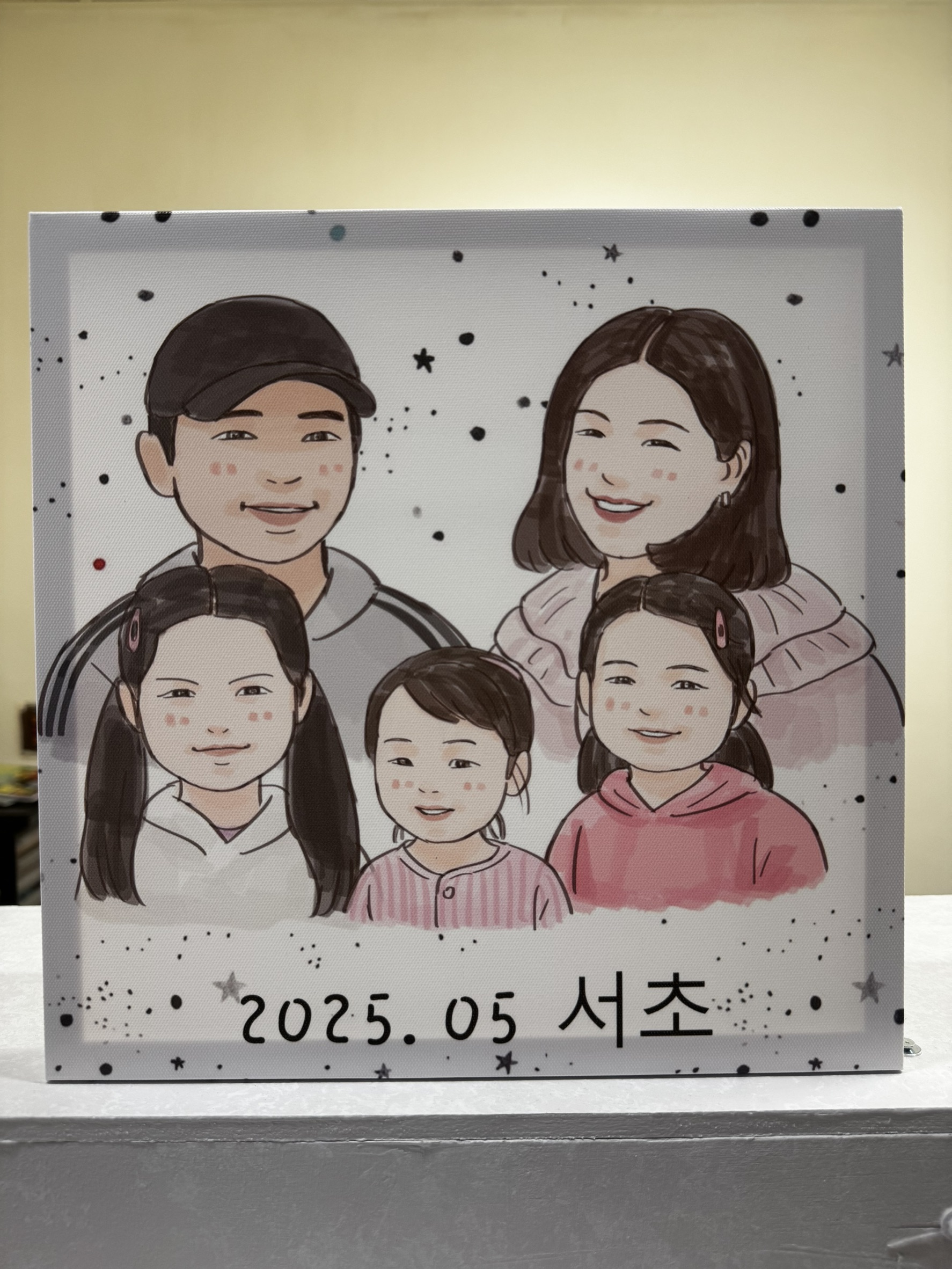 客製全家福插畫 手繪家庭畫 禮物推薦